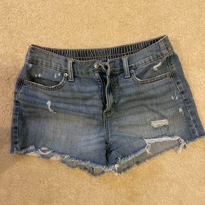 Aerie Light Wash Elastic Mom Jeans Size Small